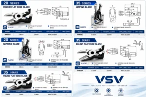 Lưỡi Kìm Cắt Khí Nén OPT NW20, NW35 Series – Adapter Blade