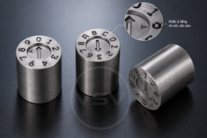 DẤU KÝ HIỆU KHUÔN KHẮC 2 TẦNG – TWO-LEVEL ENGRAVED MOLD INSERT