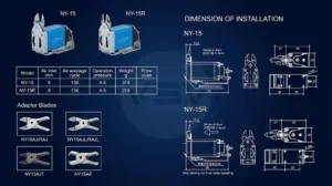 Kìm Cắt Khí Nén NY-15 / NY-15R – Air Nipper Chính Xác